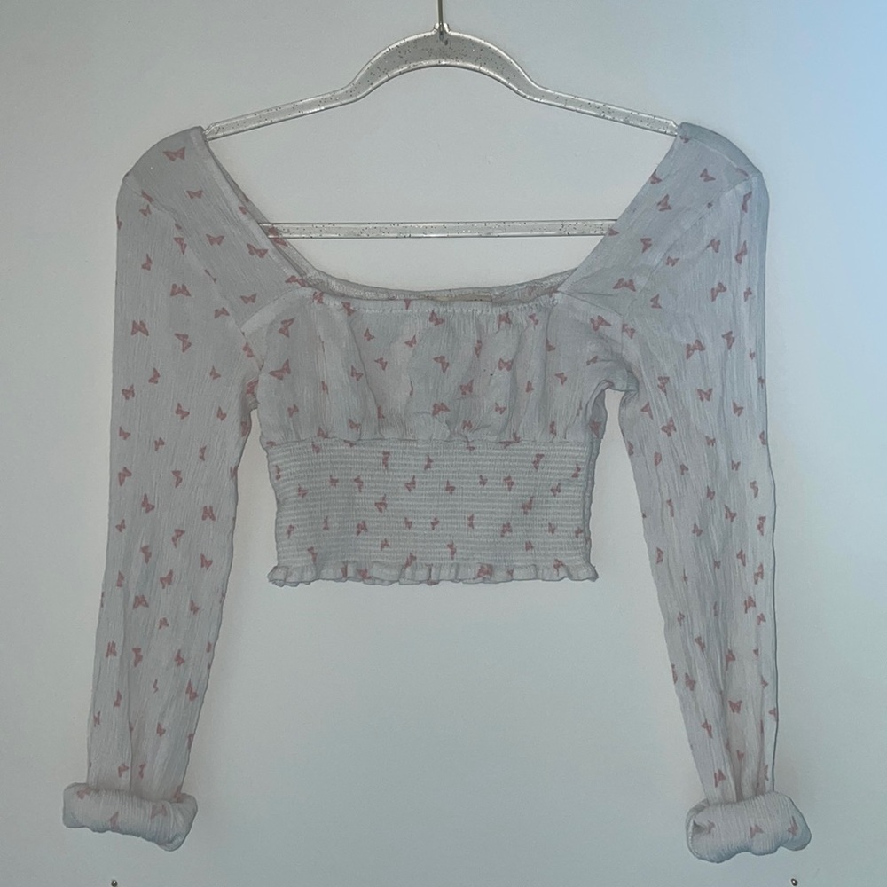 L.A Hearts Sheer Crop Top